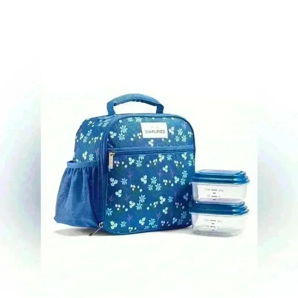 Fit & Fresh Townsend Lunch Tote Wit 2pc Food Storage With Cap - Floral - Picture 1 of 8